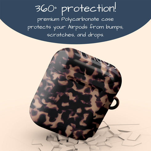 Tortoiseshell Custom Name AirPods Case